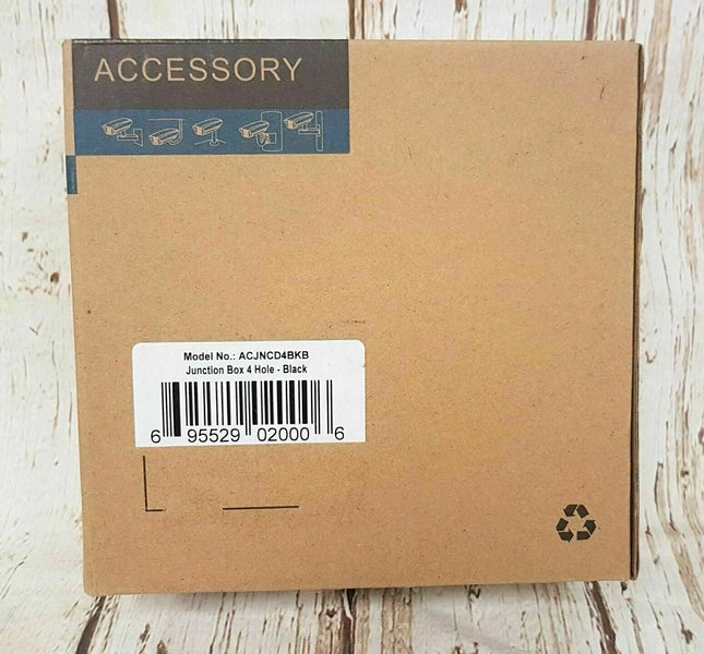 Lorex Junction Box 4 Hole - BLACK ACJNCD4BKB
