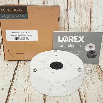 Lorex Camera Junction Box 3 Whole Screw  - WHITE ACCJ7R3W