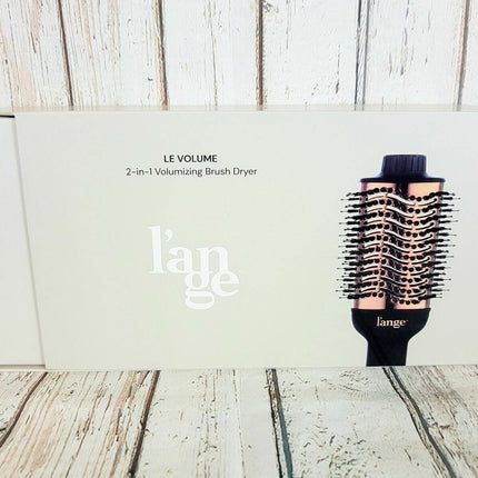 L’ange Hair Le Volume 2 in 1 Volumizing Brush Dryer Black & Gold