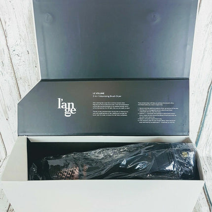 L’ange Hair Le Volume 2 in 1 Volumizing Brush Dryer Black & Gold