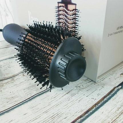 L’ange Hair Le Volume 2 in 1 Volumizing Brush Dryer Black & Gold
