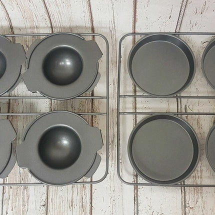 NEW, Betty Crocker Bake n Fill Mini Dome Cake Pans, 12pc Set