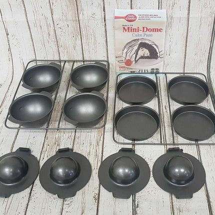 NEW, Betty Crocker Bake n Fill Mini Dome Cake Pans, 12pc Set