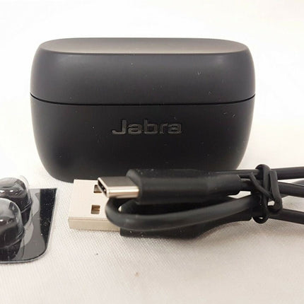 Jabra Elite 75t Earbuds True Wireless Earbuds With Charging Case  Titanium Black