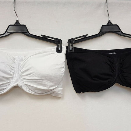 LOT OF 2 RHONDA SHEAR Women's #9682AM Underwire Bandeau Bra - CHOOSE PACK