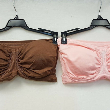 LOT OF 2 RHONDA SHEAR Women's #9682AM Underwire Bandeau Bra - CHOOSE PACK