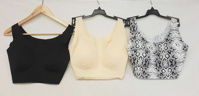 Rhonda Shear 3 Women's #9592 Invisible Body Bra - Choose Colour ( 3 BRAS )