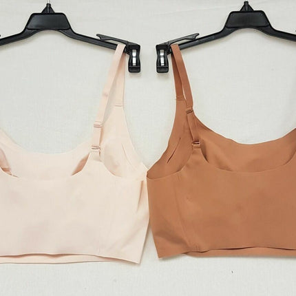 LOT OF 2 Rhonda Shear #9603 Adjustable Strap Body Bra, BLUSH & DARK NUDE