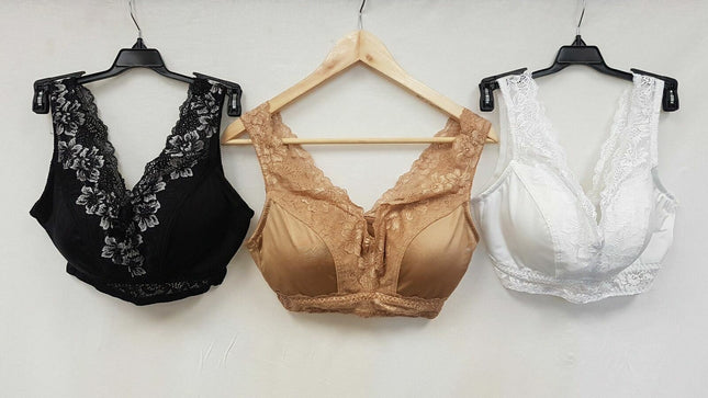 RHONDA SHEAR Women's #679 Lace Back Pin Up Bras - 3 BRAS, CHOOSE COLORS