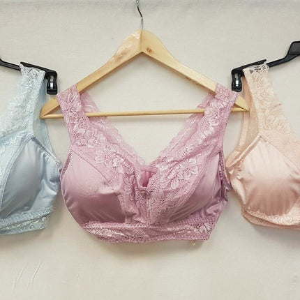 RHONDA SHEAR Women's #679 Lace Back Pin Up Bras - 3 BRAS, CHOOSE COLORS