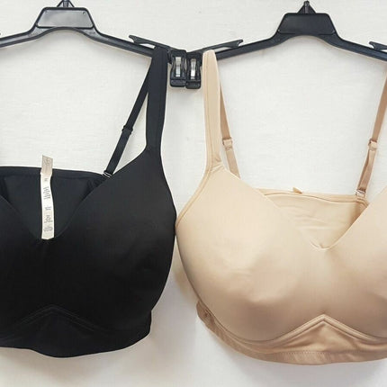 LOT OF 2 Rhonda Shear #0024 Molded Cup Wireless Bras - CHOOSE COLOR PACK
