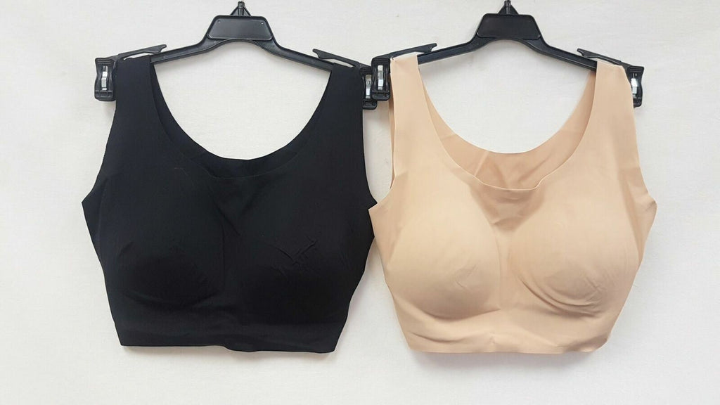 LOT OF 2 RHONDA SHEAR Women's 9594 Invisible Body Bras - CHOOSE COLOR PACK