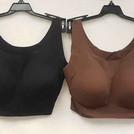LOT OF 2 RHONDA SHEAR Women's 9594 Invisible Body Bras - CHOOSE COLOR PACK