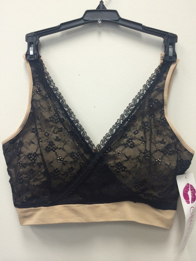 Rhonda Shear Seamless Ahhlette Bra with Lace Crossover 9348 ( 1 Bra Only)