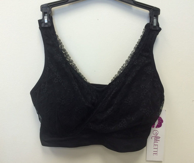 Rhonda Shear Seamless Ahhlette Bra with Lace Crossover 9348 ( 1 Bra Only)