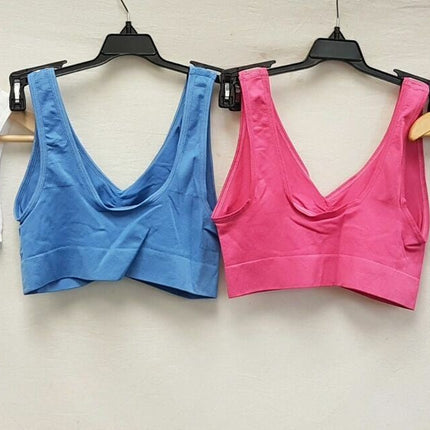 LOT OF 4 Rhonda Shear #9588 Ahh Seamless Leisure Bras - CHOOSE COLOR PACK