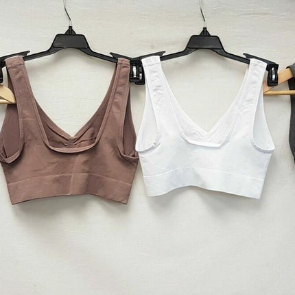 LOT OF 4 Rhonda Shear #9588 Ahh Seamless Leisure Bras - CHOOSE COLOR PACK