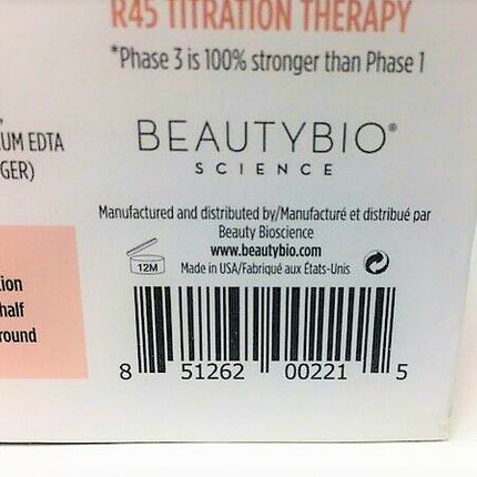 Genuine BeautyBio R45 The Reversal 3 Phase Skin Transforming Treatment 3.4 oz