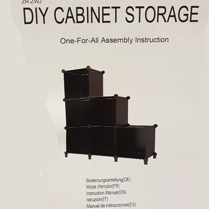 NEW, JOISCOPE DIY 6 Cabinet Storage, ZR-ZWJ