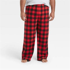 SIZE MEDIUM NEW, Wondershop Men's Plaid Match Family Fleece Pajama Pants