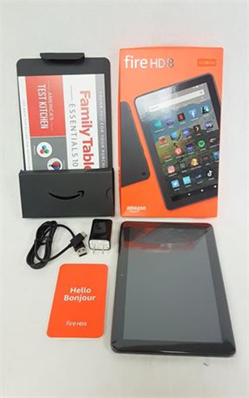 Amazon Fire HD8, 8-inch 10th Generation Tablet in Black, 32 GB LIKE NEW