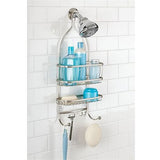 NEW iDesign York Metal Wire Hanging Shower Caddy Extra Wide Space for Shampoo