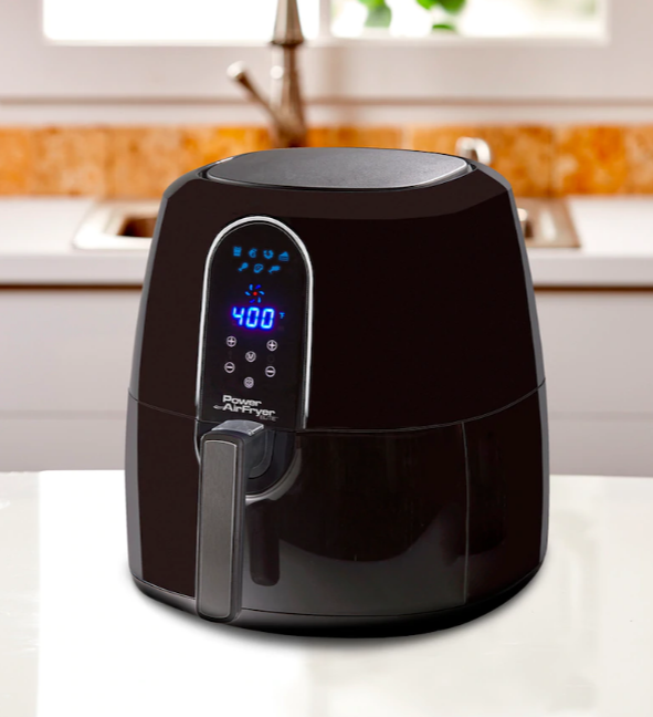 Power Elite 5.5-Quart Digital AirFryer with Bonus Hardcover Cookbook