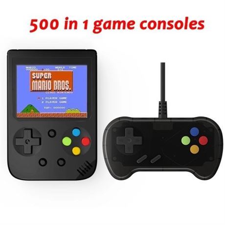 NEW, 500 Games in 1 Handheld Game Player Game Console Mini Handheld