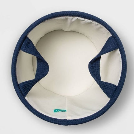 LOT OF 2 NEW, PILLOWFORT Waffle Storage Basket, NAVY SIZE 11" x 11"