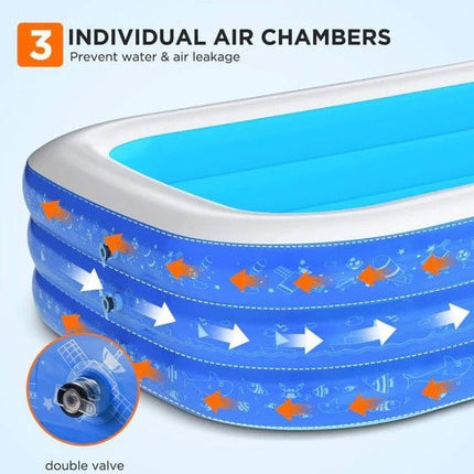 NEW, HYVIGOR 3m Inflatable Swimming Pool, HY-P2
