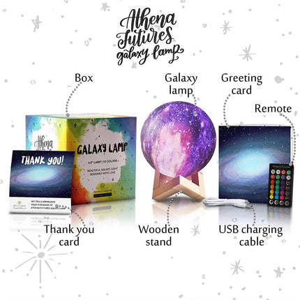 NEW, Athena Futures 4.8" Galaxy Lamp-16 Color AS D18-P