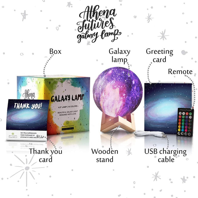 NEW, Athena Futures 4.8" Galaxy Lamp-16 Color AS D18-P