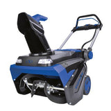 Used like new, Snow Joe 21-Inch, 100-Volt iON PRO Cordless Brushless Variable Speed Single Stage Snowblower Kit, W/ 5.0-Ah Battery and Charger