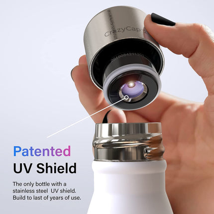 NEW, THE CRAZY CAP 2 Self-Cleaning + Water Purification 500ml - CHOOSE COLOUR MSRP $139.95