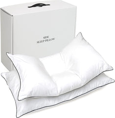 NEW DOWNFORT Side Sleeper Down Pillow, Smooth Breathing, Ergonomics Bed Pillow