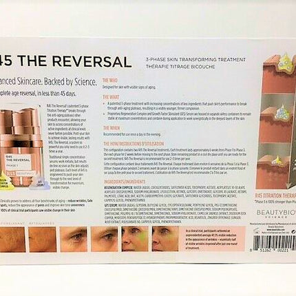 Genuine BeautyBio R45 The Reversal 3 Phase Skin Transforming Treatment 3.4 oz