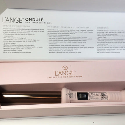 LANGE L’ANGE Ondule Titanium Curling Wand, Blush