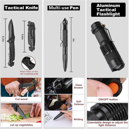 ProCase Survival Kit 40 in 1, Survival Gear
