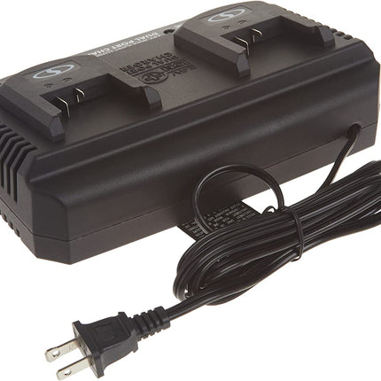 Snow Joe 24VCHRG-DPC 24V iON+ Dual Port Quick Charge Docking Station, Black