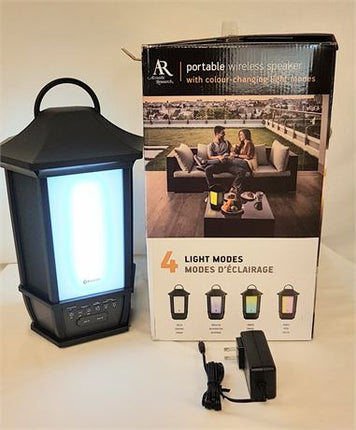 AR Bluetooth Portable Wireless Speaker Color Changing Light Modes AWS6R - Used like new, MSRP $119.99