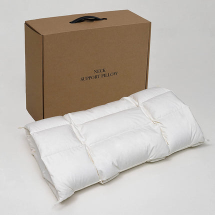 NEW DOWNFORT Neck Pillow for Pain Relief Sleeping, Down Bed Pillow for Side Back
