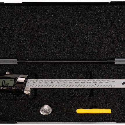 Fuller Precision 8-Inch SAE/Metric Digital Fractional Calipers, 222-1022