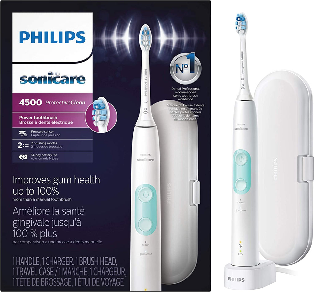 NEW SEALED Philips Sonicare ProtectiveClean 4500 Rechargeable Electric Toothbrush (White)