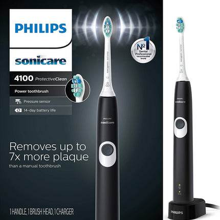 New Sealed Philips Sonicare ProtectiveClean 4100 Rechargeable Electric Toothbrush (Black)