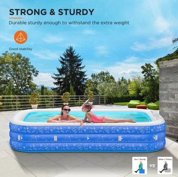 NEW, HYVIGOR Inflatable Swimming Pool w/ Removable Canopy, HY-P3