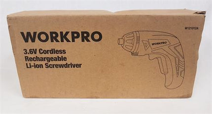NEW, WORKPRO W121012A, 3.6V Cordless Rechargeable Li-ion Screwdriver