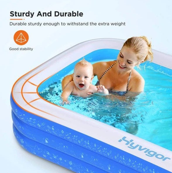 NEW, HYVIGOR 3m Inflatable Swimming Pool, HY-P2