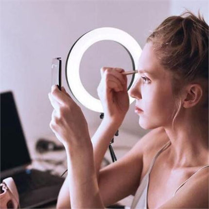 NEW, Fill In Light #FL-10" LED Beautification Ring Light Small Tripod