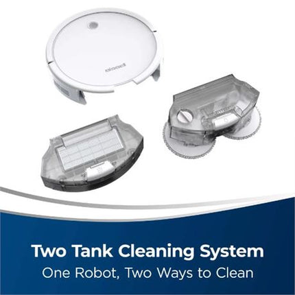 BISSELL 2859C SpinWave Plus Wet and Dry Robotic Vacuum, WHITE