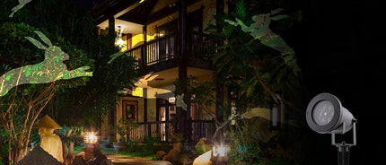 New, Holiday Charms LED lights 12 Interchangeable Slides - Night Stars (brown box)